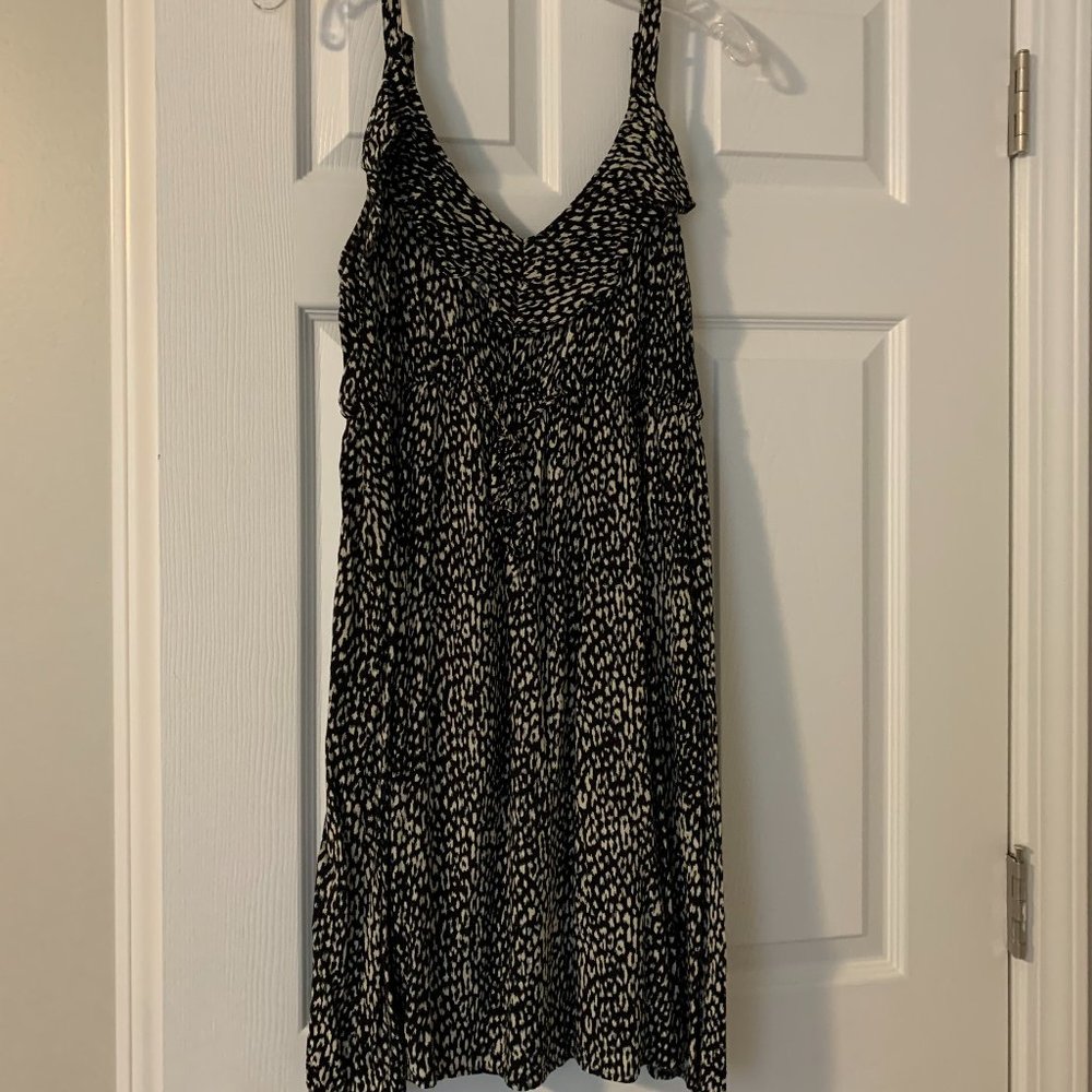 Torrid Black Small Leopard Print Sundress Plus Size 1